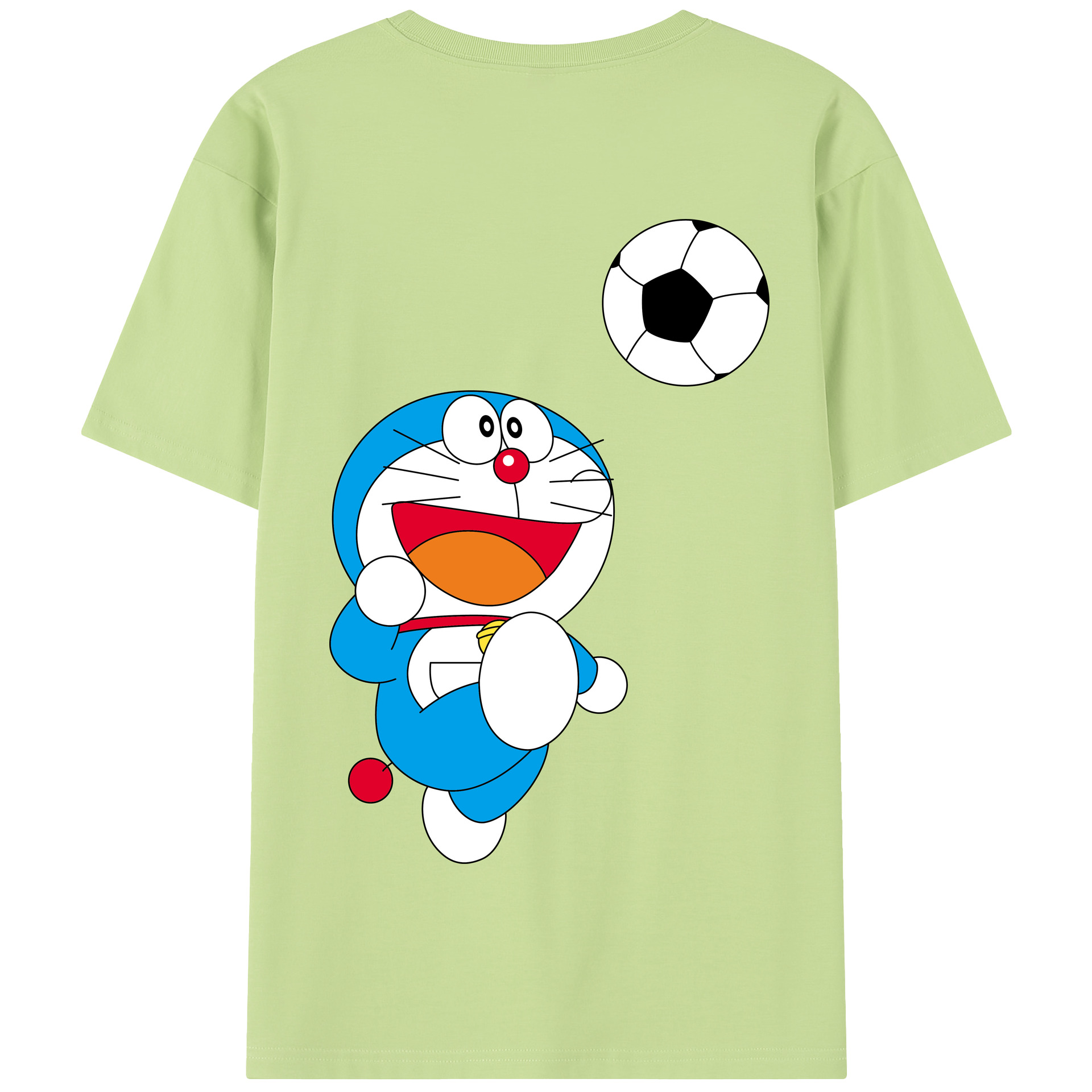 （画像用） ドラえもん Doraemon 綿100％半袖Tシャツ（背面プリント）